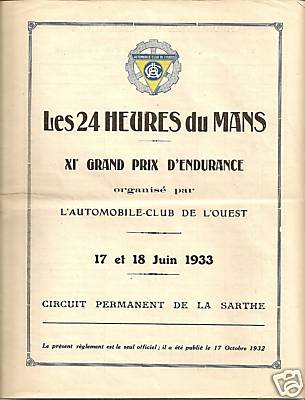 24 heures du Mans 1933