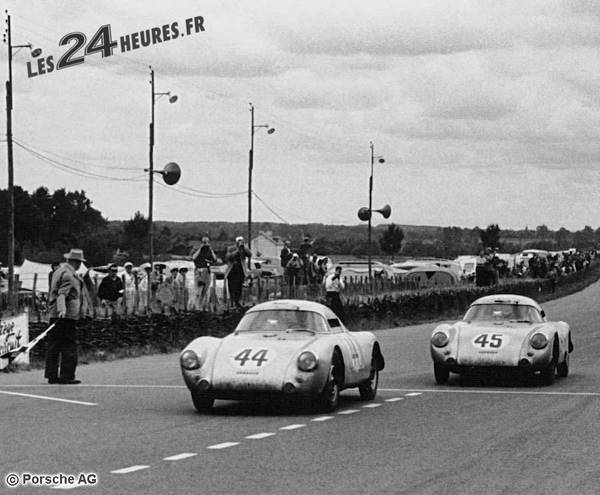 24h du Mans 1953 arrivée des Porsche
