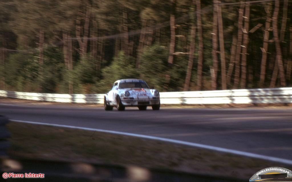 LeMans75 Porsche Laplacette Leroux dans les Hunaudieres