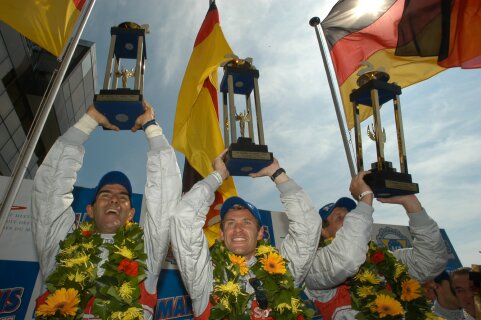 LeMans 2002 podium