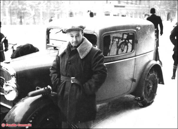 Roget Camuzet au Rallye de Monte Carlo 1933