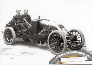 GP acf 1906 Ferenc Szisz et sa Renault