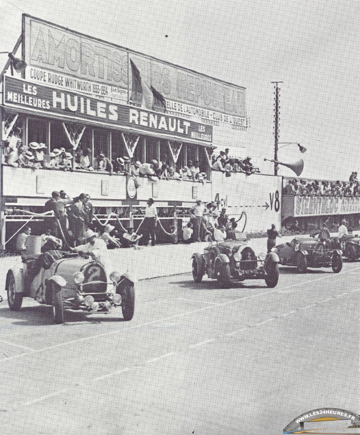 24h lemans 1934 Départ