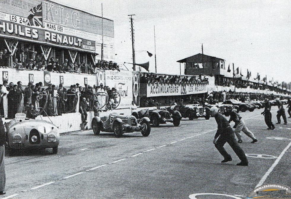 Départ des 24 heures du Mans 1939