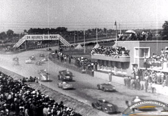 Départ des 24 heures du Mans 1949