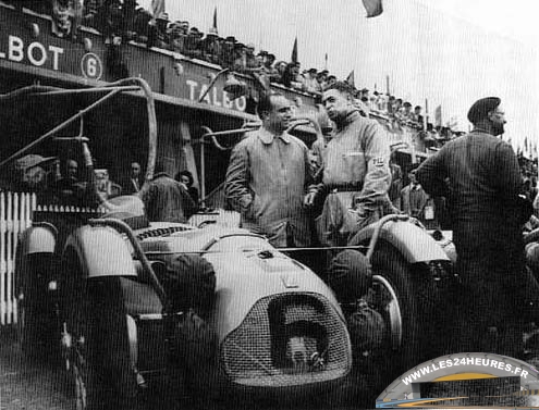 le Mans 1951 Talbot Fangio et Rosier