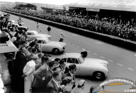 Le Mans 1952 Le départ des Mercedes