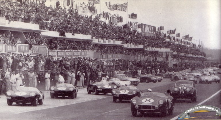 Les 24 heures du Mans 1956 - départ