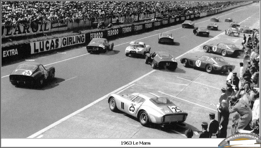 24h lemans 1963 depart