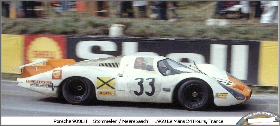 24h lemans 1968 porsche