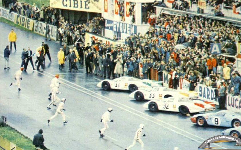 24h lemans 1968 depart