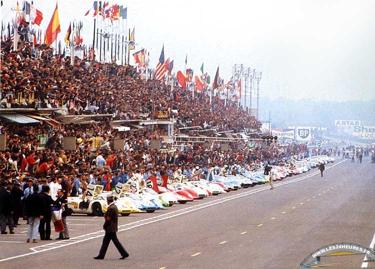 24h lemans 1969 depart avec ickx au pas