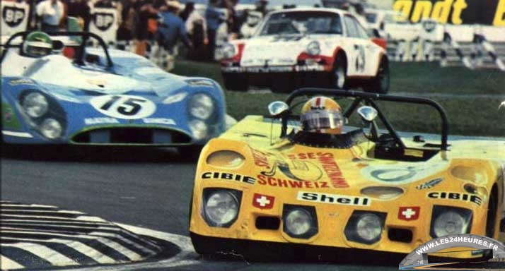 24h lemans 1972 Lola t280 devant matra ms670