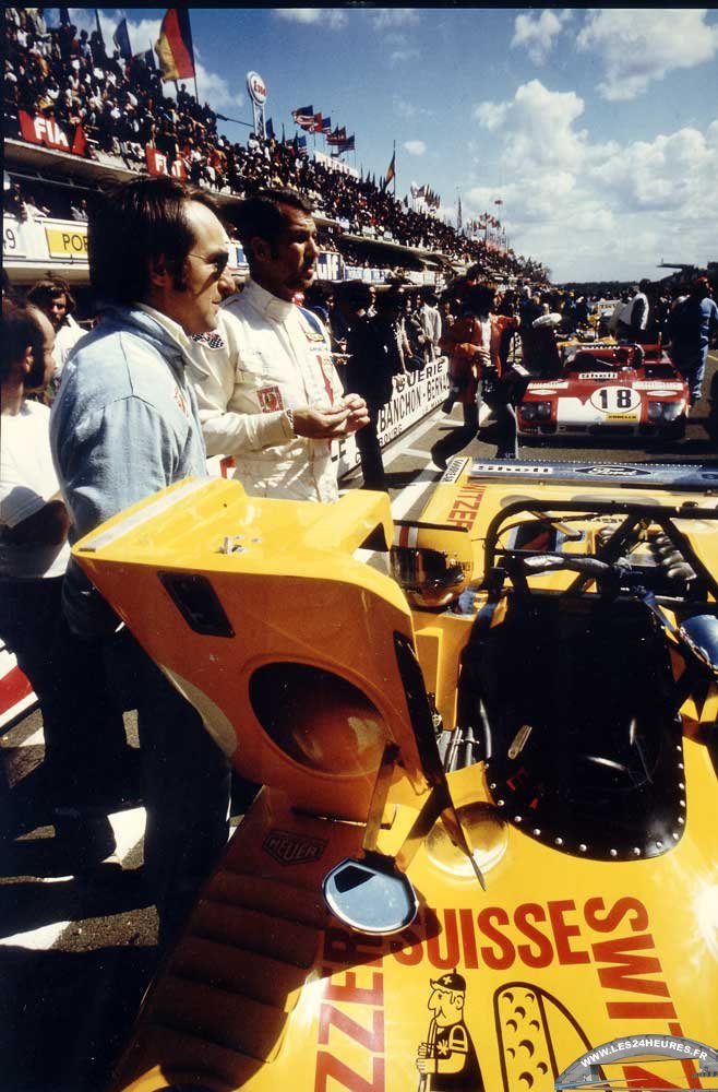 24h lemans 1972 Bonnier Larousse sur Lola t280