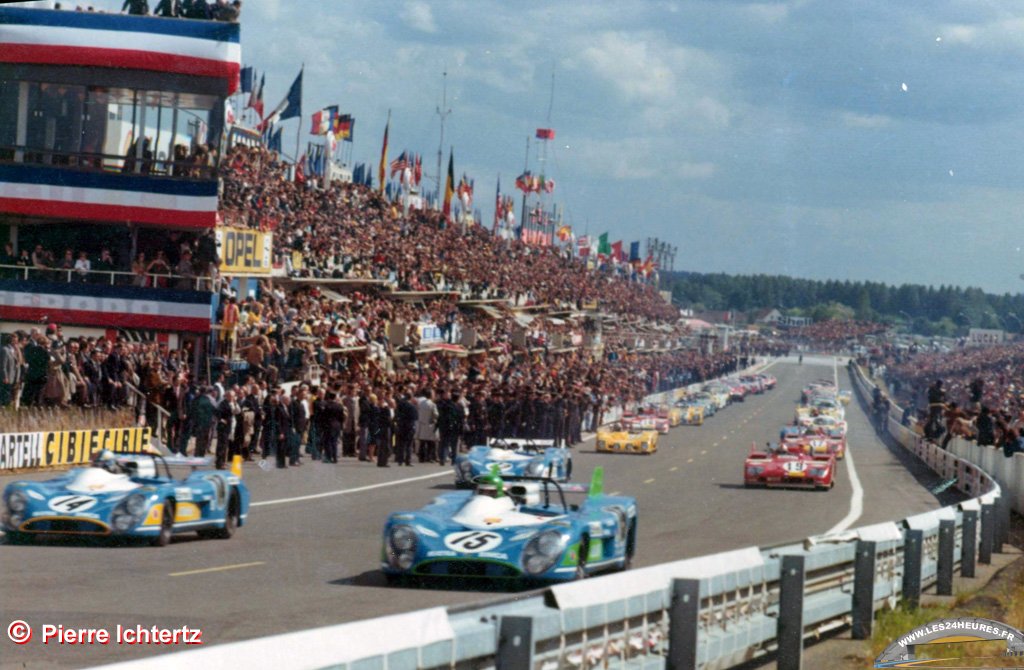 départ des 24 heures du Mans 1972