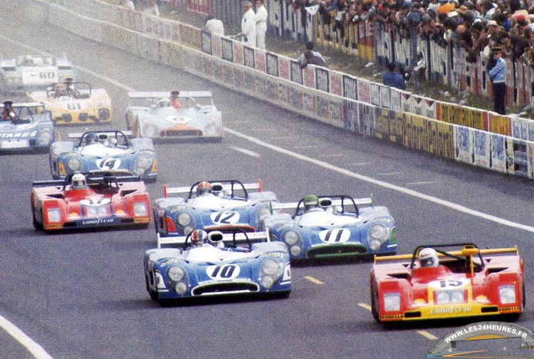 24h lemans 1973. la grille 