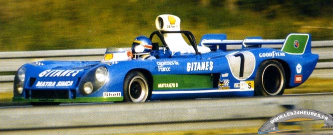 24h lemans 1974 Matra ms670 de Larousse