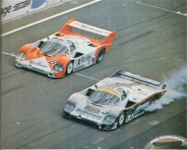 Arrivée des 24h du Mans 1983