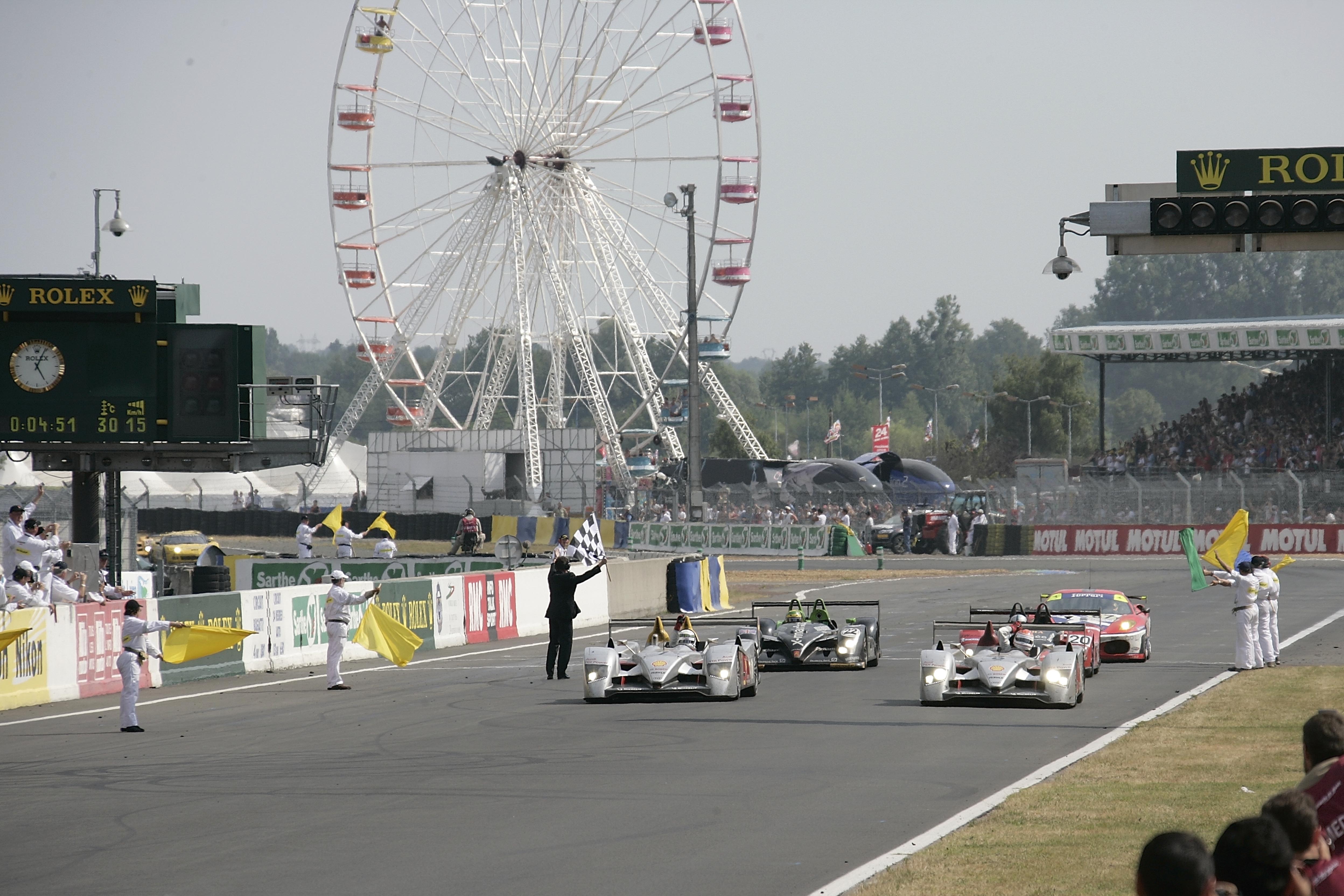 24h lemans 2006 arrivee et victoire Audi