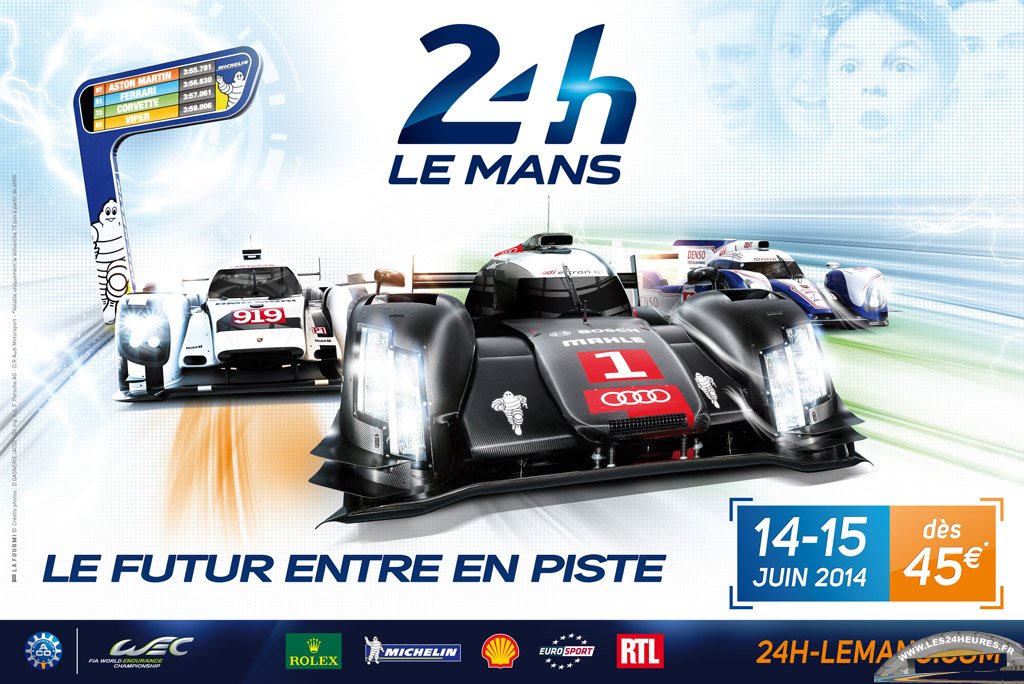 L'affiche des 24 heures du Mans 2014