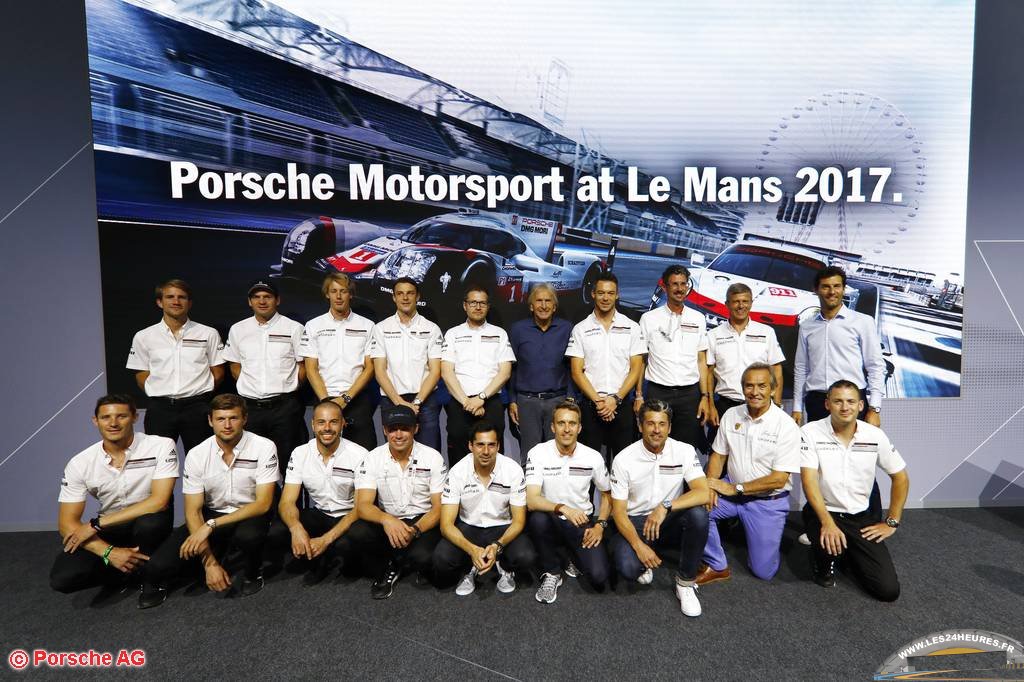 Porsche Team aux 24 heures du Mans 2017