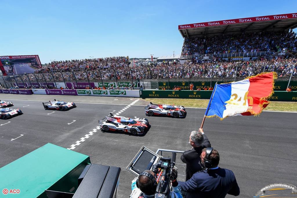 Départ des 24 heures du Mans 2017